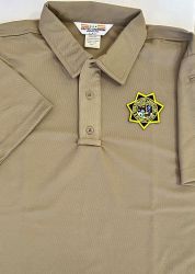 California Dept of Correction's & Rehab Short Sleeve Uniform Polo - Moisture Wicking Material - Men's